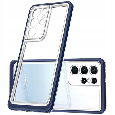 HURTEL CLEAR 3IN1 CASE FÜR SAMSUNG GALAXY S23 ULTRA MIT SILIKONRAHMEN