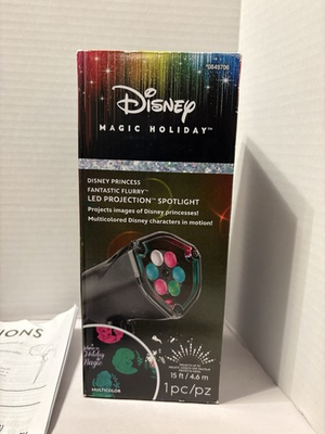 #ad Disney Magic Holiday Princess Whirl A Motion LED Light Projection Spotlight $19.99