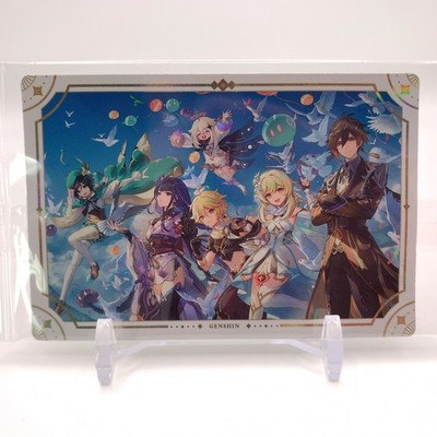Genshin Impact Wafer Sticker Zhongli Raiden Venti Bandai Japan V24 hh909