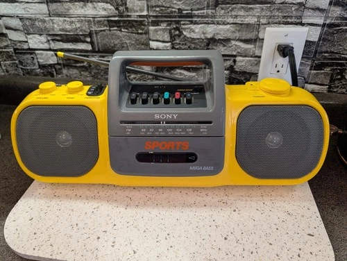 SALE...Vintage Sony CFS-905 SPORTS AM/FM Radio Cassette Player Recorder Boombox