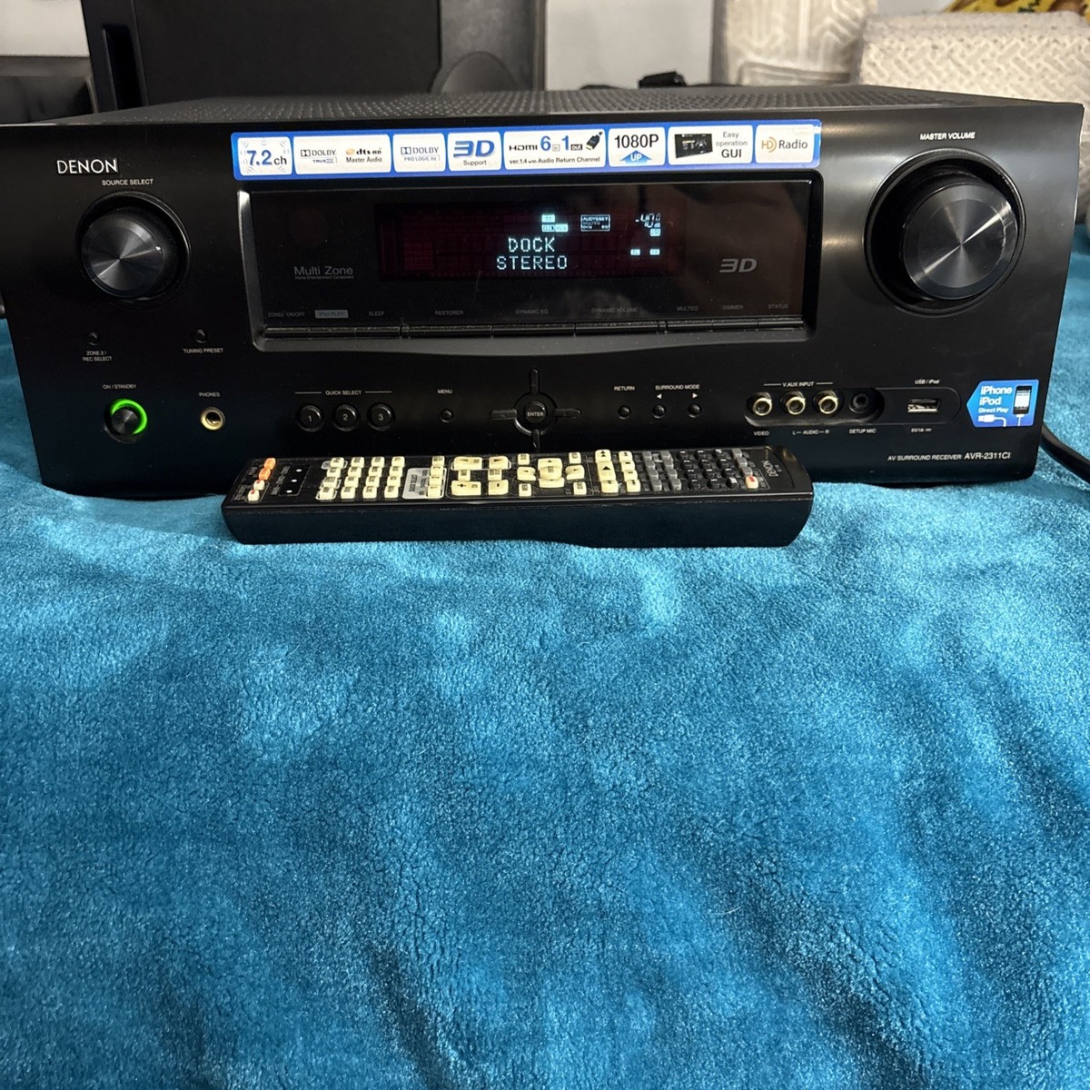 Denon AVR 2311CI 7.1 Channel 135 Watt Receiver for sale online | eBay