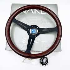 Nardi Classic 350mm Steering Wheel Mahogany Wood With Black Finish