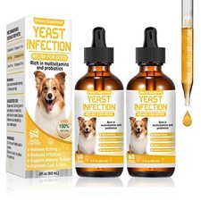 Yeast Infection Treatment for Dogs,Dog Ear Infection Treatment,Itchy Ear,Skin...