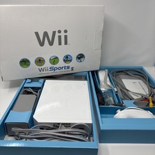 Nintendo Wii White Game Console In Box Tested No Game