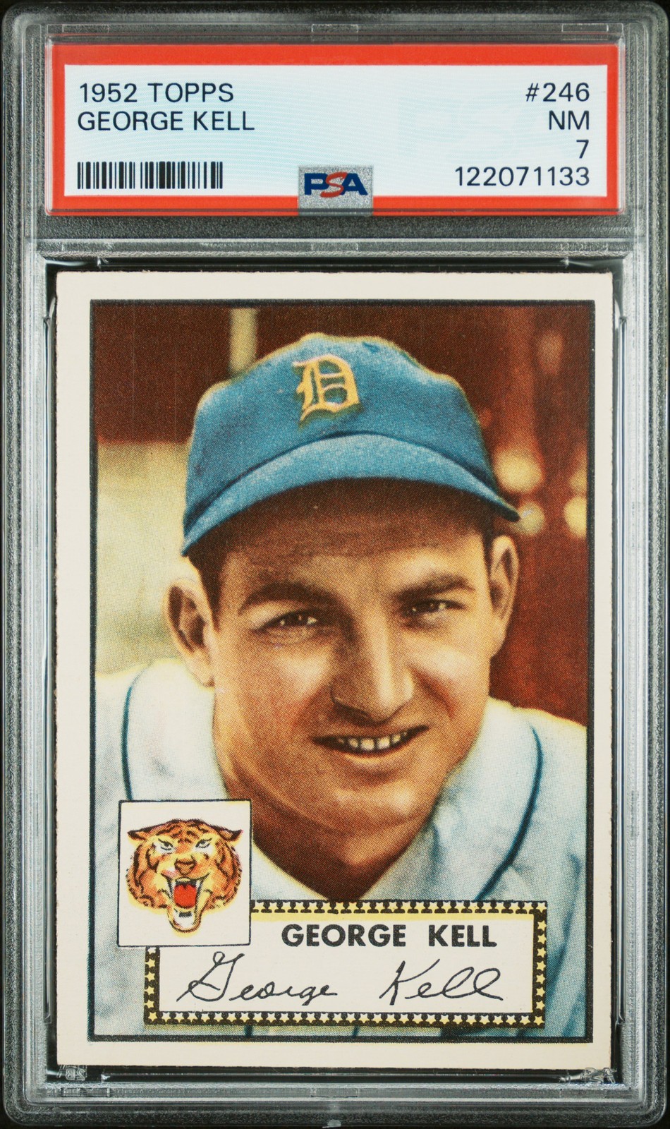 1952 Topps #246 George Kell PSA 7 Near Mint (133)!!