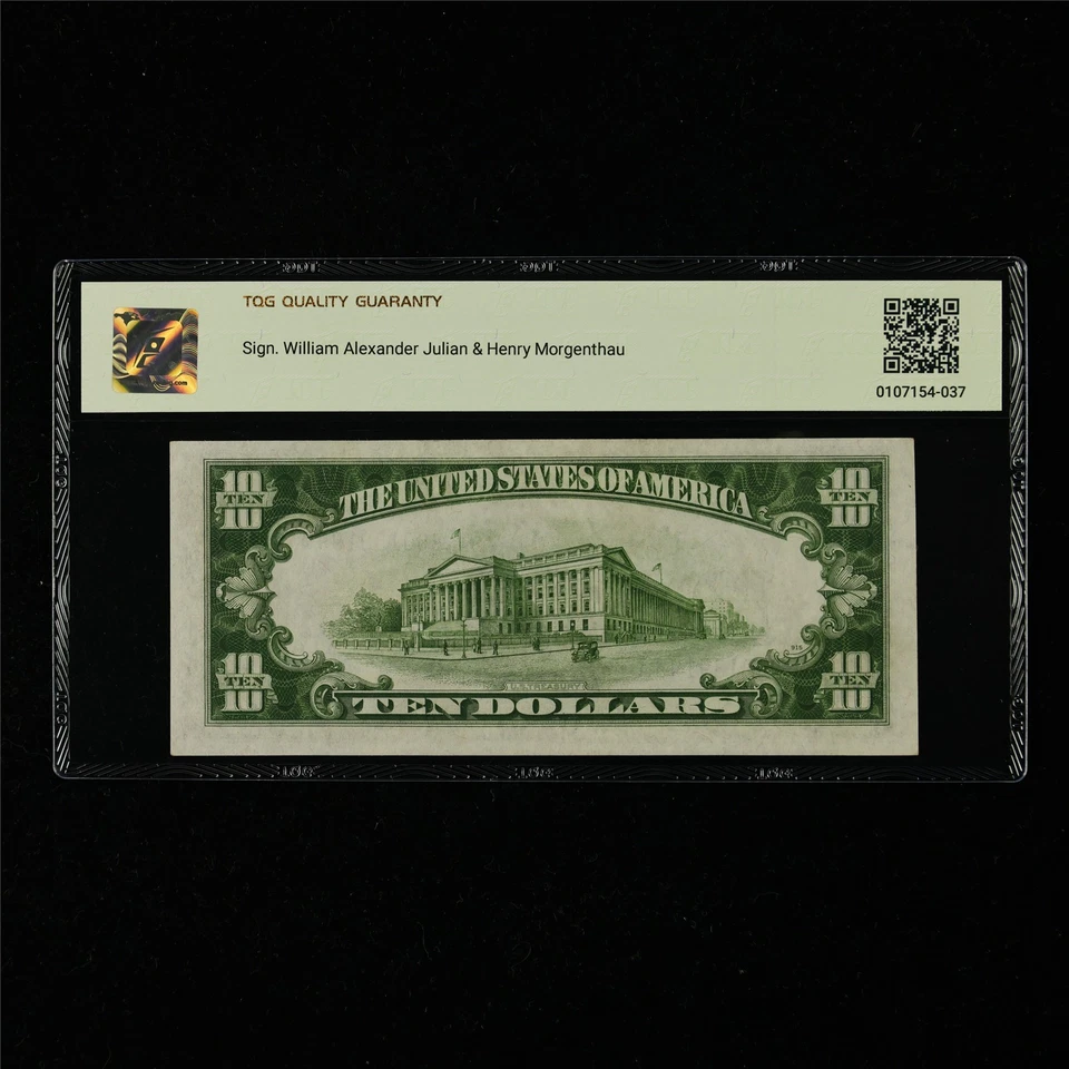 1934A Silver Certificates 10 Dollars Fr#2309 - Image 2 of 4