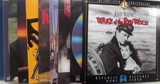 Laser Disc Lot Of 10 Used Once, Classic Action Movies, John Wayne, Laserdisc