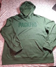 Green Bay Packers NIKE Hoodie Mens XXL Green-on-Green Therma-FIT