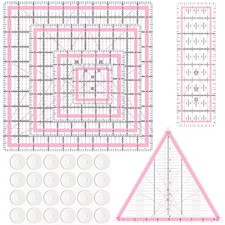 Quilting Rulers,6 Quilting Ruler and Templates 3.5"X3.5", 5"X5", 8"X8", 10"X10",
