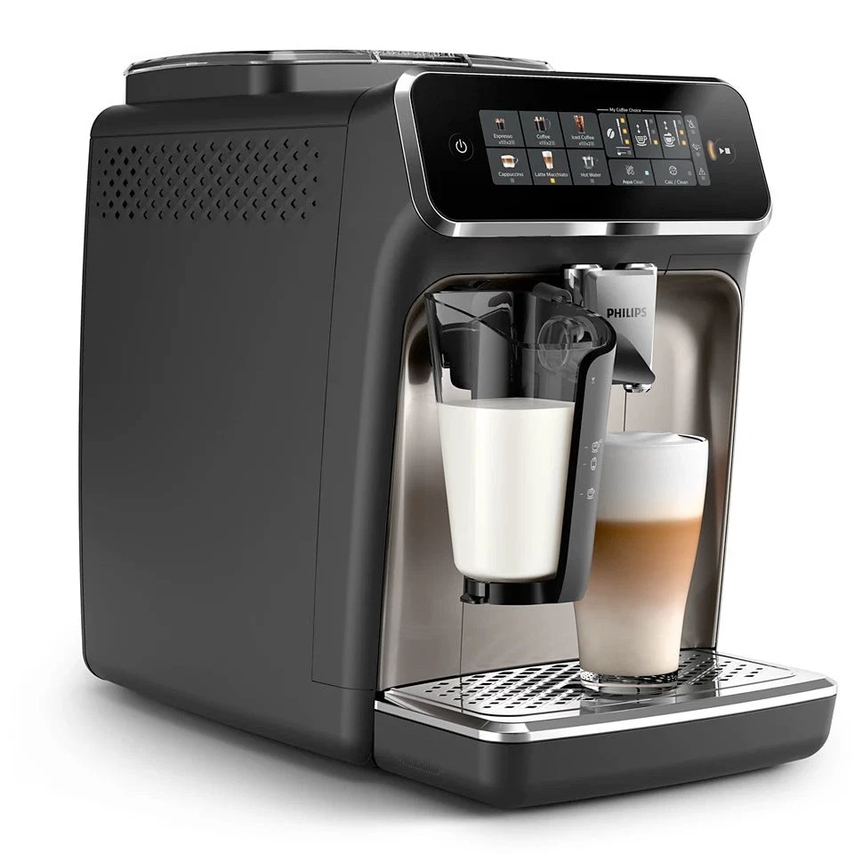 Philips 3300 LatteGo Automatic Espresso Machine, Chrome | 6 Recipes | EP3347/90 - Image 4 of 4