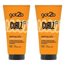 Got2B Curlz Defining Jelly Curl Styling Gel for Curly Hair 150mL Pack of 2