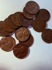 Wheat penny Roll (50  Coins  1956D Original Coins from Estate Sale Estimated EF)