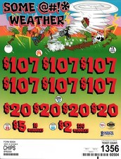 Pull Tab Tickets - Chips&nbsp;- Game - Some @#!* Weather - 1,356 ct