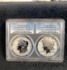 2025-S Reverse Proof PCGS70 Morgan and Peace Dollars With Mint PKG and COA