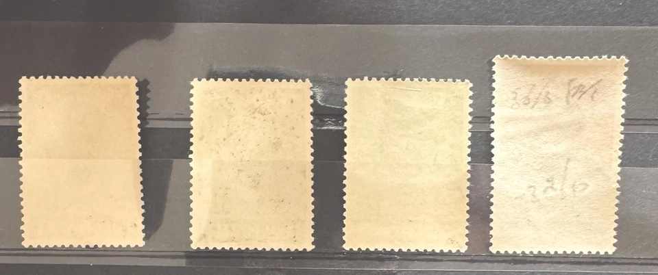 INDIA 1948 GANDHI SET OF FOUR 1&1/2A, 3&1/2A, 12A AND RS10/- MH - Image 2 of 2