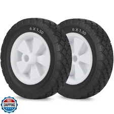 GIGOOL 6 Inch Wheels for Oregon 72-106 Hand Trucks, Replacement Wheels Fit fo