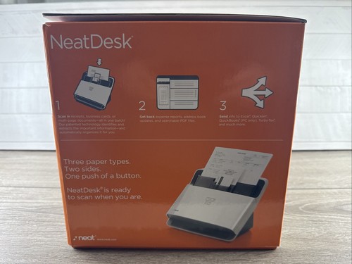NEW Neat Desk ND-1000 Desktop Scanner & Digital Filing System Navy Blue Quick - Picture 4 of 4