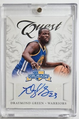 Draymond Green Warriors 12-13 Crusade, Quest Autograph RC  