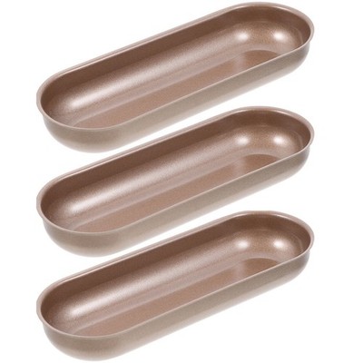 3 Stücke Hot Dog Form Langes Brot Antihaft-Toastform Ofen Toast Backform