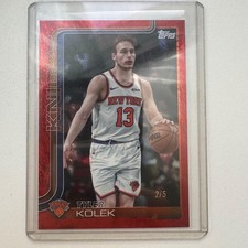 Tyler Kolek 2024/25 Trading Card 2/5 York Knicks NBA Rookie Card. rookie card picture