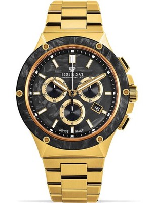 Louis XVI LXVI1211 Le Monarque Chronograph Mens Watch 42mm 5ATM