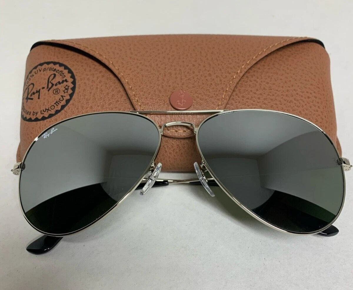 Ray-Ban Silver Aviator Sunglasses for Men for sale | eBay