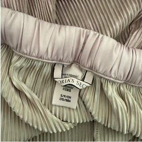 Victoria's Secret Metallic Pink Accordion Pleated Pajama Pants Size S Lounge