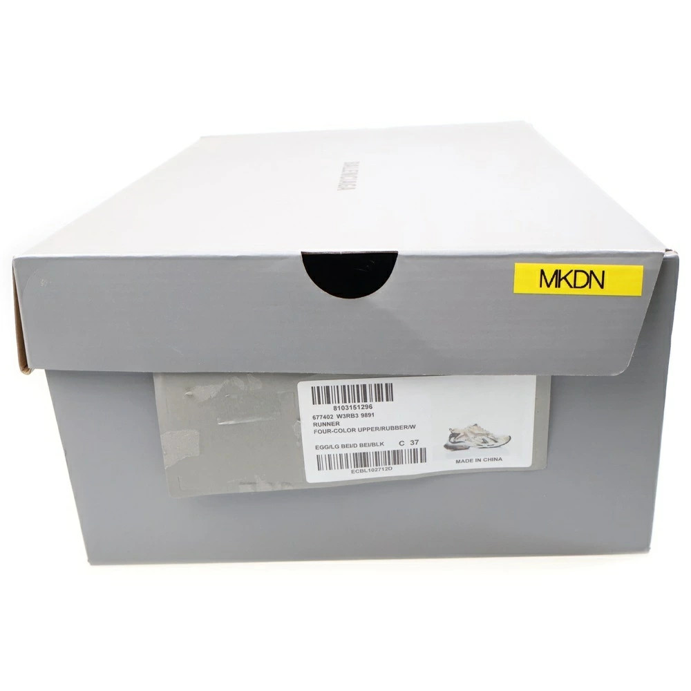 BALENCIAGA Size 37 Runner Sneakers Damaged Mesh Leather Low Cut Shoes Sneakers B thumbnail 6