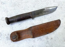 WW2 Fighting Knife - Western Boulder CO – G-46 6” Blade – Blued Original Sheath