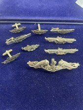 Vintage Navy submarine Warfare Lot. Dolphin Pin. Combat Pins Sub Vets Items