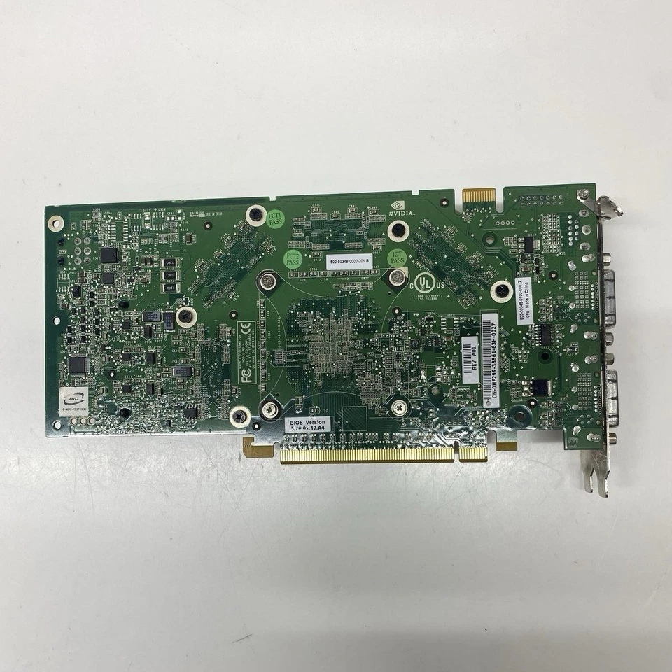 NVIDIA Quadro FX4500 Power Mac G5 PCIe Graphics Card 512MB (FLASHED) TESTED - Image 2 of 3