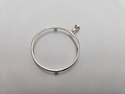 925 Sterling Silver 1Onza Plata Libertad Bezel 36 mm Coins Prong