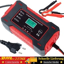 12V 6A Auto Intelligentes Batterieladeger&auml;t Impuls Reparatur Erhaltungsladeger&auml;t