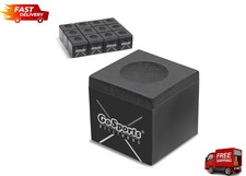 New Premium Pool Cue Chalk Cube Black Billiards Pool Stick- Set of 12 Pack