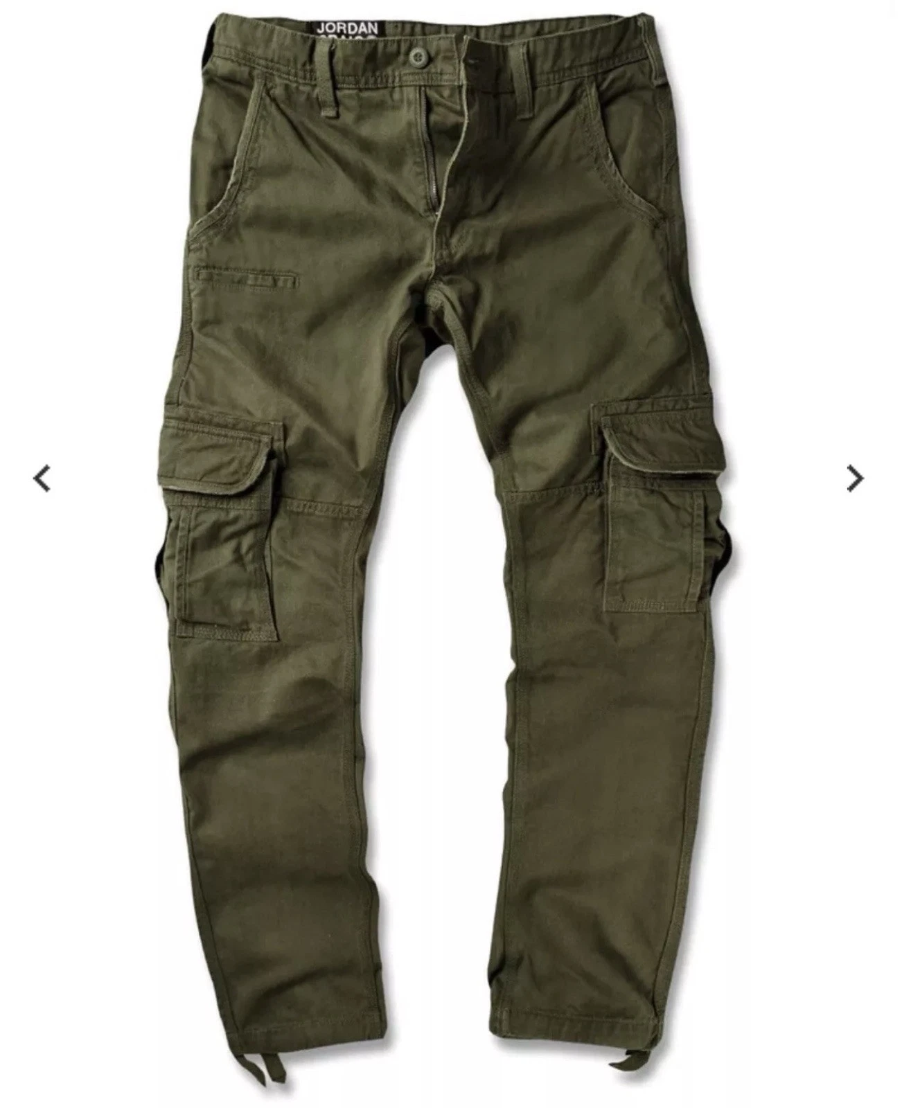 Jordan Craig Xavier OG Tapered Olive Green/ Army Green Cargo Pants--SIZE 34 x 32