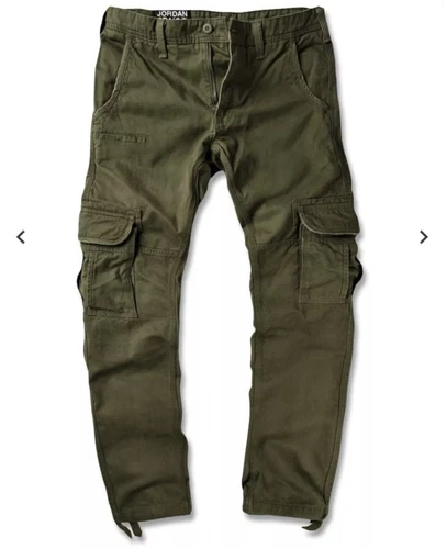Pantaloni cargo Jordan Craig Xavier OG conici verde oliva verde militare TG. 40 x 32