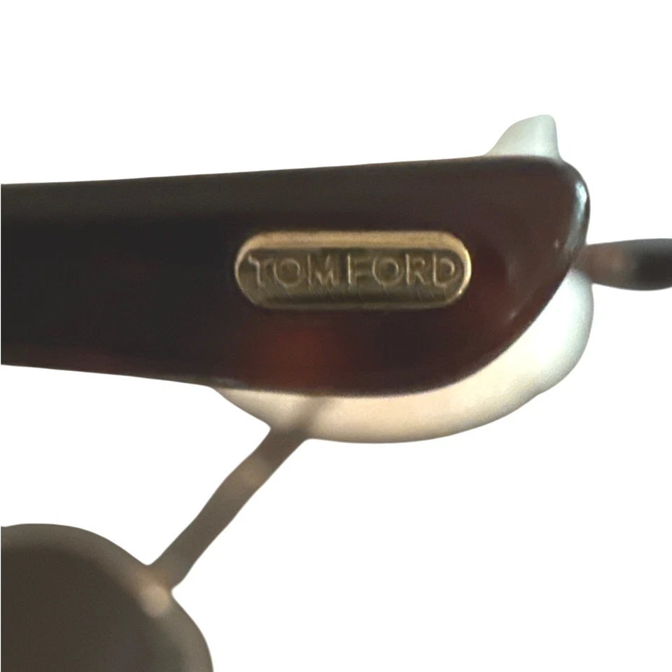 Gafas de sol Tom Ford Dolly TF782 redondas de gran tamaño aviador lentes degradadas marco dorado Foto 4 de 4