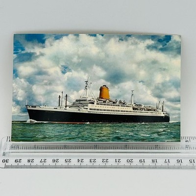 German Postcard Vierschrauben-TS BREMEN 32360 BRT Germany Nautical 5.5x3.5in