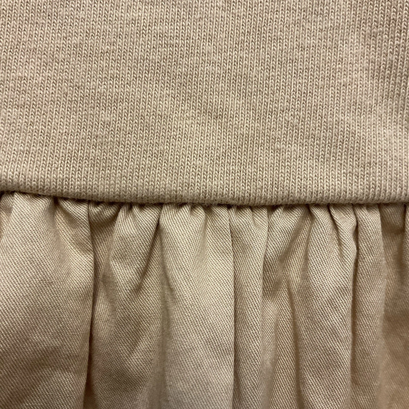 VETEMENTS Corpetto donna kaki aderente e svasato cotone spandex taglia M OLDy NAVYo NUO CONchette