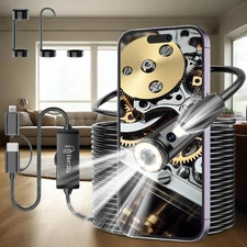 Waterproof 1920P HD Dual Lens Endoscope Camera -Borescope for iOS/Android