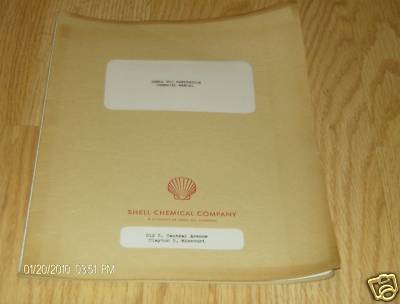 Vinatge Shell Chemical Co Shell PCO Sanitation Manual Missouri 