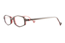 Raro Auténtico Anne et Valentin NIAM 0218 49mm Marrón Rojo Marcos Gafas Francia