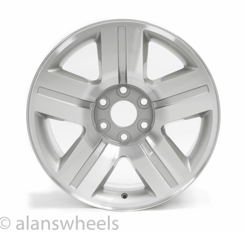 4 NEW Chevy Avalanche Silverado Texas Edition Silver Machnd 20” Wheels Rims 5291 - Picture 3 of 4