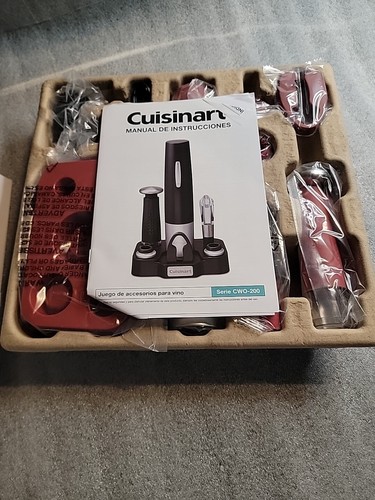 Cuisinart Wine Set Opener 6 Piece Gift Set CWO-200CMN Cinnamon Color - Picture 7 of 7