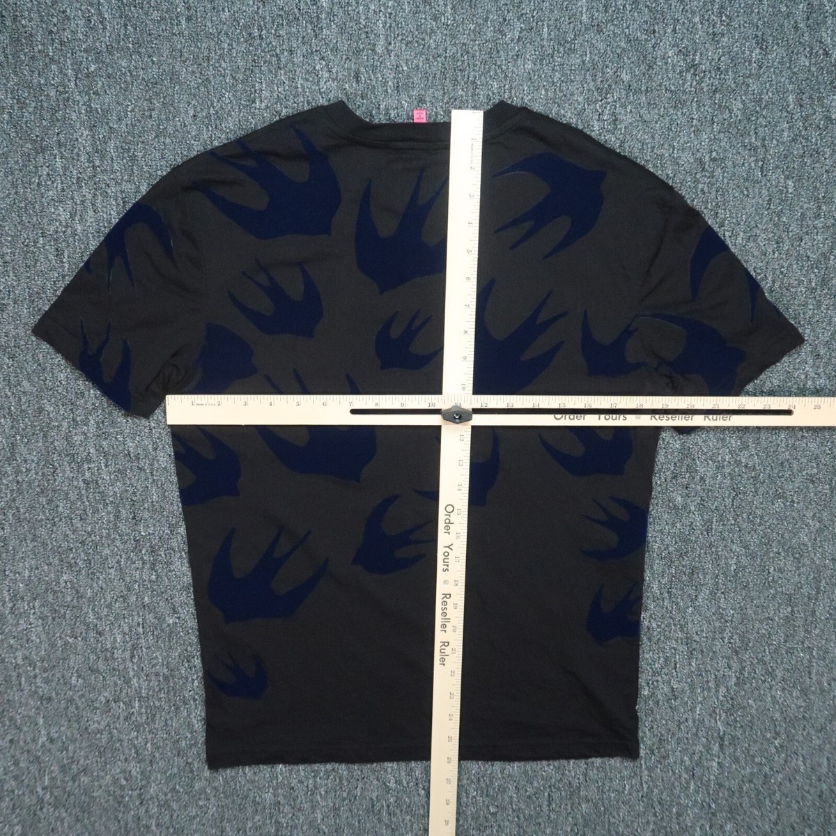 【McQ Alexander McQueen】長袖 トップス ‐Blue Gray *送料込 McQ Alexander McQueen Shirt Mens Medium Gray Blue Swallow
