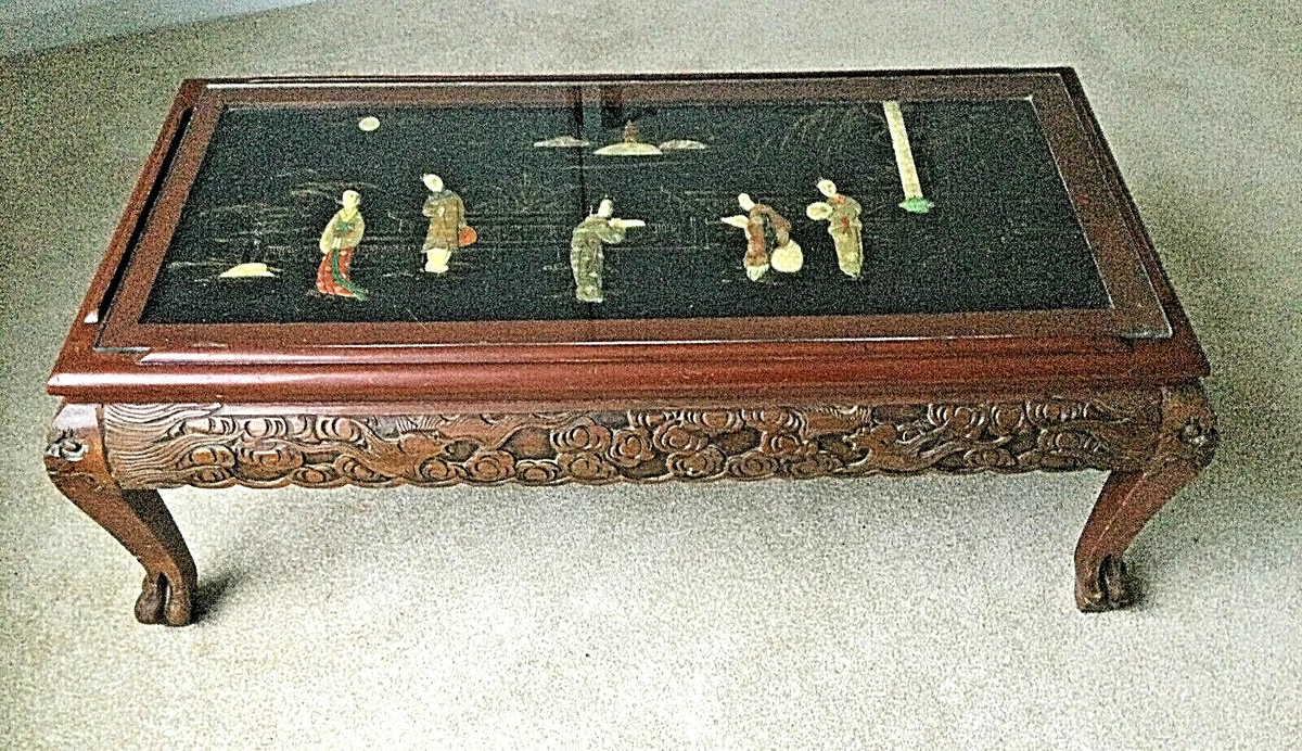 Antique coffee sale table ebay