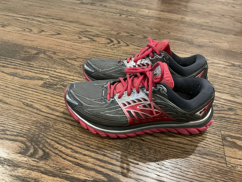 Brooks Glycerin 14 Mujer Rosa Plata Gris Estampado Elástico 3D Talla 9.5 Foto 3 de 4