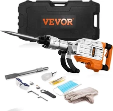 Demolition Jack Hammer, MAX 3500W Jack Hammer Concrete Breaker 1900 BPM Heavy Du