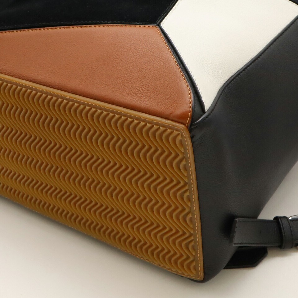 ri56 Bag Loewe Puzzle Anagram Backpack Backpack Nylon Leather Suede