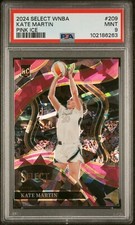 2024 Panini WNBA Select Kate Martin Courtside #209 Pink Ice Prizm RC PSA 9